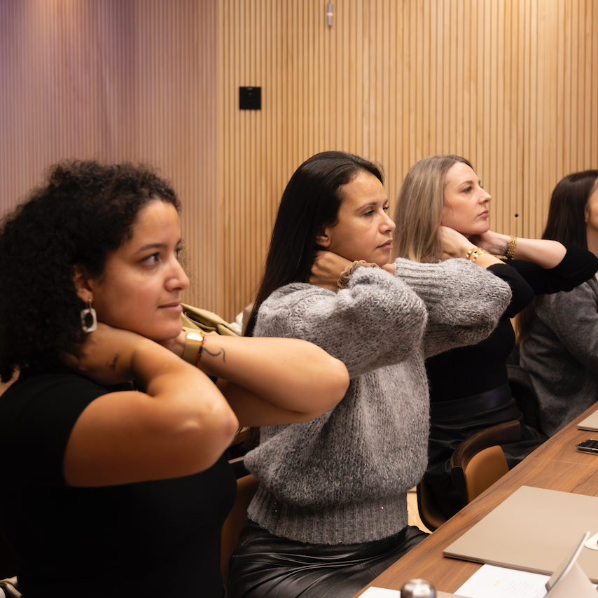 Eva à l’événement C’est Qui La Boss : une journée d’entrepreneuriat féminin.
